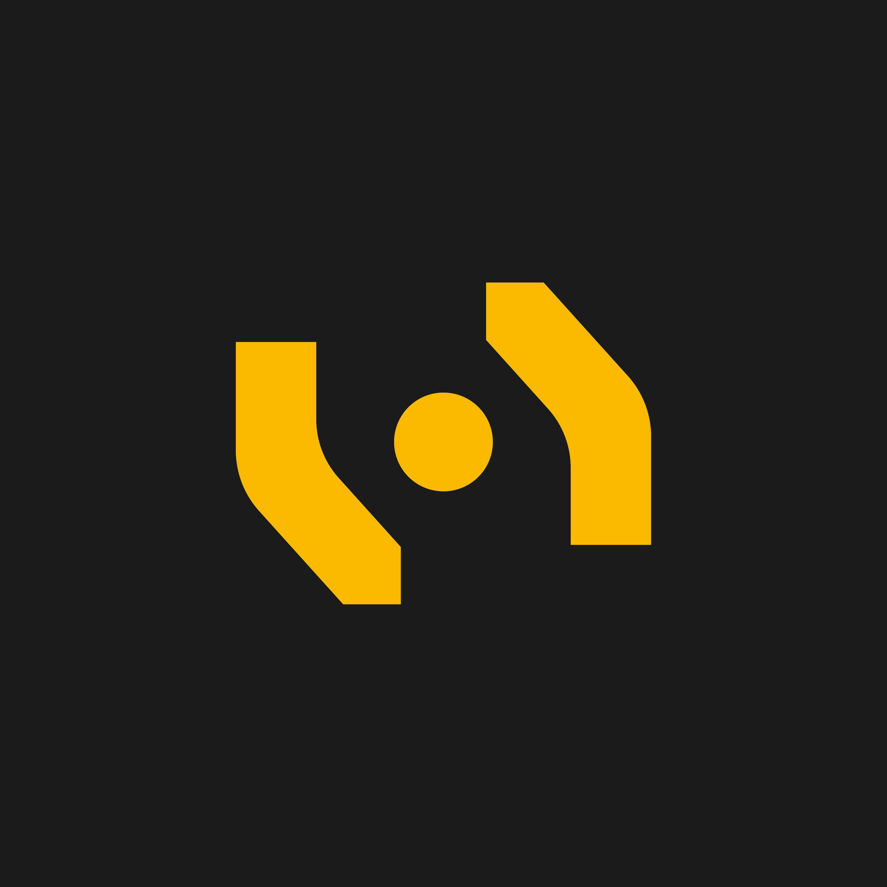 VM logo label op zwart